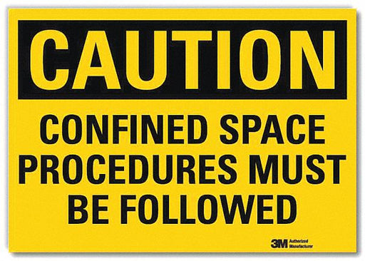 Caution Sign 7inx10in Reflctv Sheeting