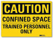 Caution Sign 5inx7in Reflective Sheeting