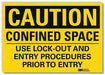 Caution Sign 10x14in Reflective Sheeting