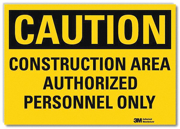 Safety Sign 5 in x 7 in Rflct Sheeting