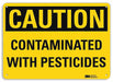Caution Sign 7 in x 10 in Plastic