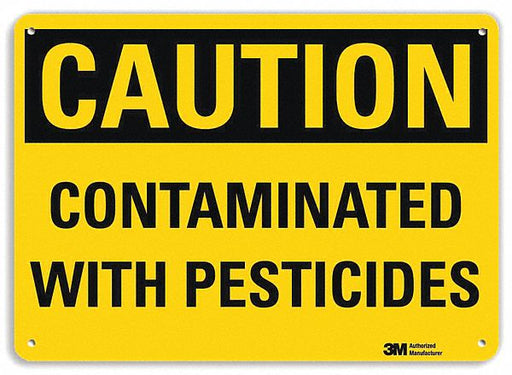 Caution Sign 10 in x 14 in Aluminum