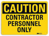 Safety Sign 10 in x 14 in Aluminum