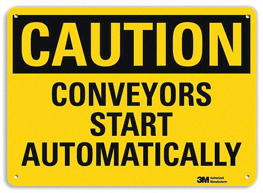 Safety Sign 10 in x 14 in Aluminum