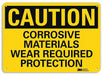 Caution Sign 10 in x 14 in Plastic