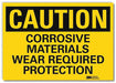 Caution Sign 5inx7in Reflective Sheeting
