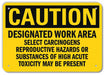 Caution Sign 7 in x 10 in Aluminum