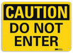 Caution Sign 7 inx10 in Plastic