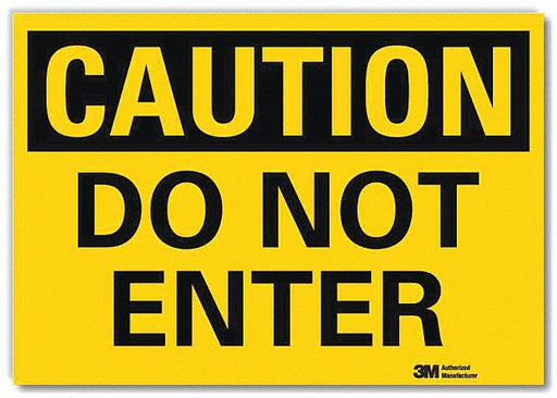 Entrance Sign 7x10in Reflective Sheeting