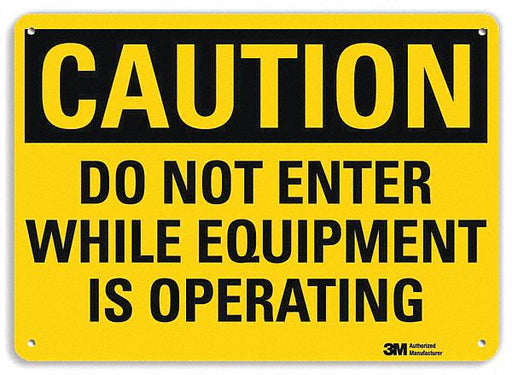 Entrance Sign 10 inx14 in Aluminum
