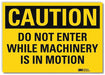 Entrance Sign 7in x 10in Rflct Sheeting