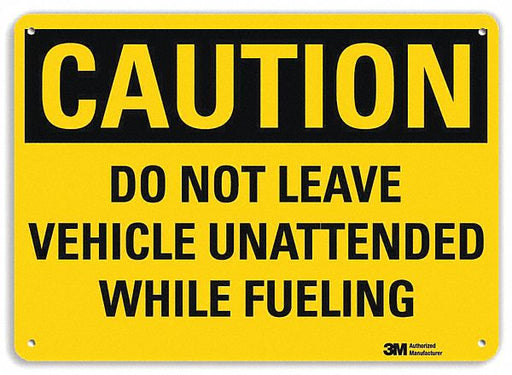 Caution Sign 7 inx10 in Plastic
