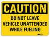 Caution Sign 10 in x 14 in Plastic