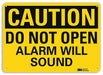 Caution Sign 10 in x 14 in Aluminum
