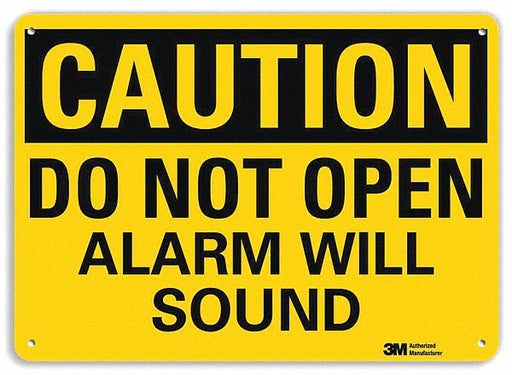 Safety Sign 7 in x 10 in Aluminum