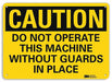 Caution Sign 10 in x 14 in Aluminum