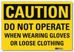 Caution Sign 5inx7in Reflective Sheeting