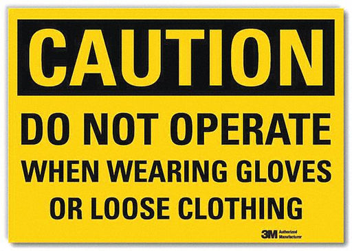 Caution Sign 5inx7in Reflective Sheeting