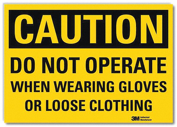 Caution Sign 5inx7in Reflective Sheeting