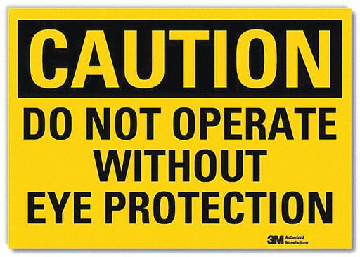 Caution Sign 7 in x 10 in Rflct Sheeting
