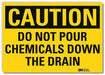 Caution Sign 5inx7in Reflective Sheeting