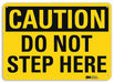 Caution Sign 7 inx10 in Plastic