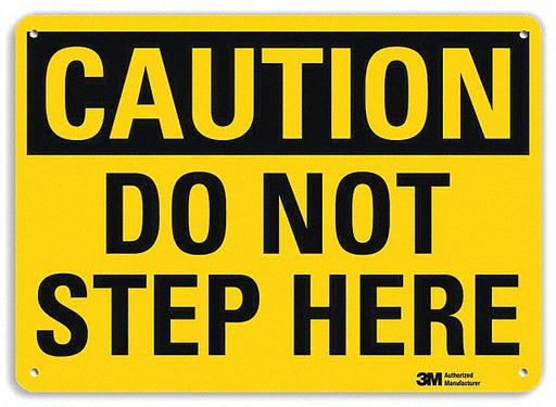 Safety Sign 7 in x 10 in Aluminum