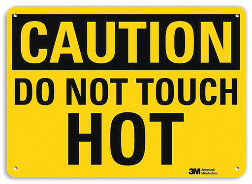 Caution Sign 7 inx10 in Plastic