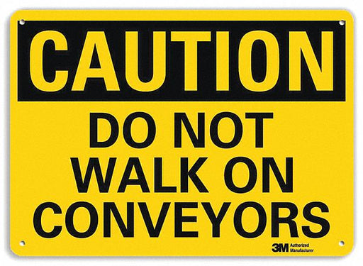 Safety Sign 10 inx14 in Aluminum