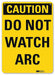 Caution Sign 10 in x 7 in Plastic