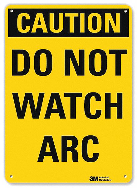 Caution Sign 10 in x 7 in Aluminum