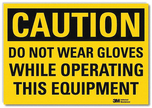 Caution Sign 7 in x 10 in Rflct Sheeting