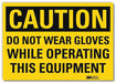 Caution Sign 5inx7in Reflective Sheeting
