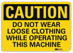 Caution Sign 7 in x 10 in Aluminum