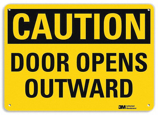 Caution Sign 7 in x 10 in Plastic