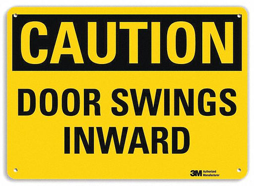 Caution Sign 7 in x 10 in Plastic
