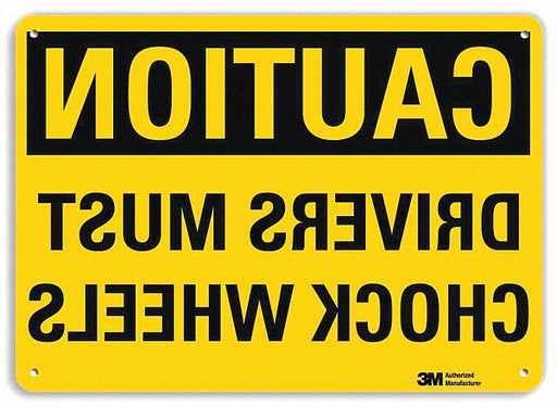 Safety Sign 10 inx14 in Aluminum