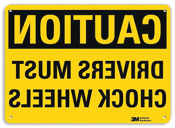 Caution Sign 10 inx14 in Aluminum