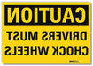 Safety Sign 7inx10in Reflective Sheeting