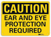 Caution Sign 10 inx14 in Aluminum