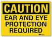 Caution Sign 7inx10in Reflctv Sheeting
