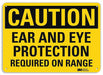 Caution Sign 10 inx14 in Plastic