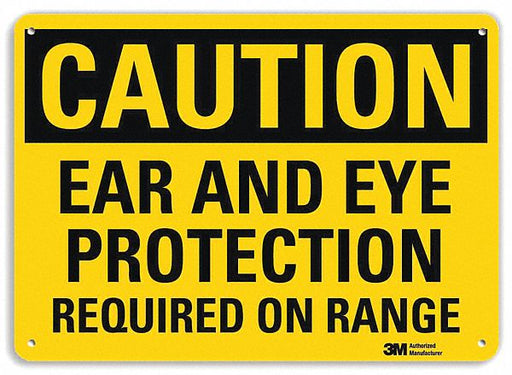 Caution Sign 10 inx14 in Plastic