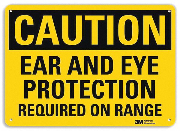 Caution Sign 10 inx14 in Plastic
