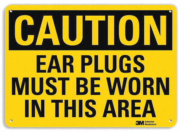 Safety Sign 7 in x 10 in Aluminum