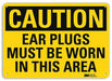 Caution Sign 10 inx14 in Aluminum