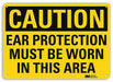 Caution Sign 10 in x 14 in Aluminum