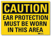 Caution Sign 5inx7in Reflective Sheeting