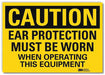 Caution Sign 5inx7in Reflective Sheeting