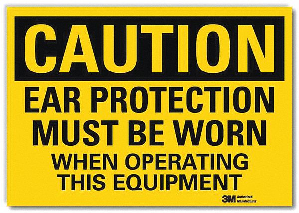 Caution Sign 5inx7in Reflective Sheeting